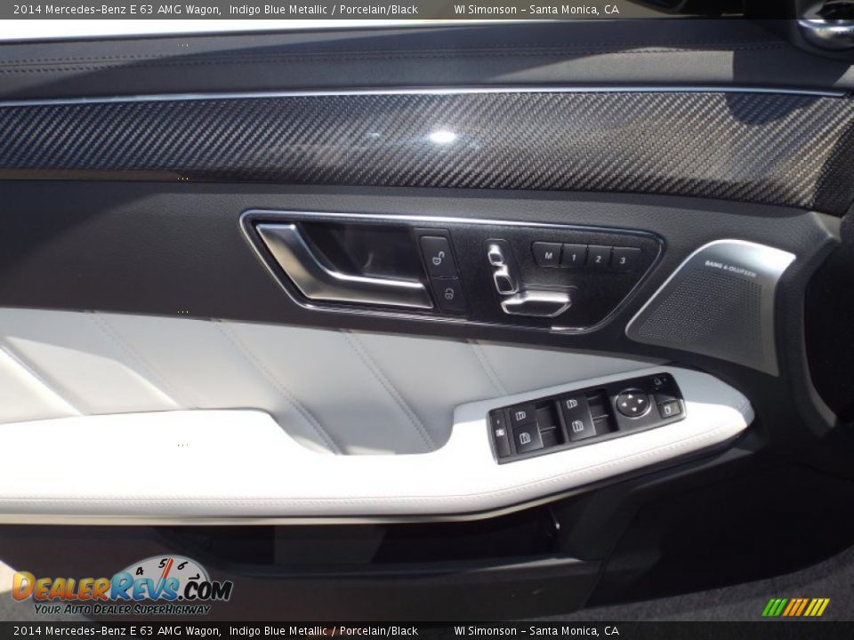 2014 Mercedes-Benz E 63 AMG Wagon Indigo Blue Metallic / Porcelain/Black Photo #6