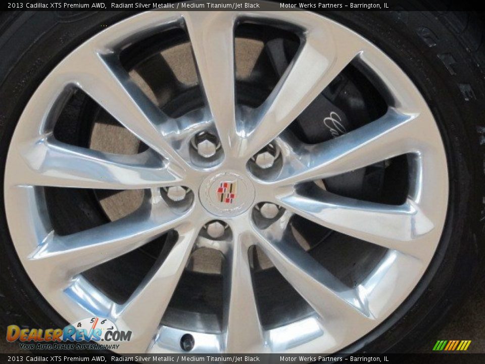 2013 Cadillac XTS Premium AWD Radiant Silver Metallic / Medium Titanium/Jet Black Photo #9