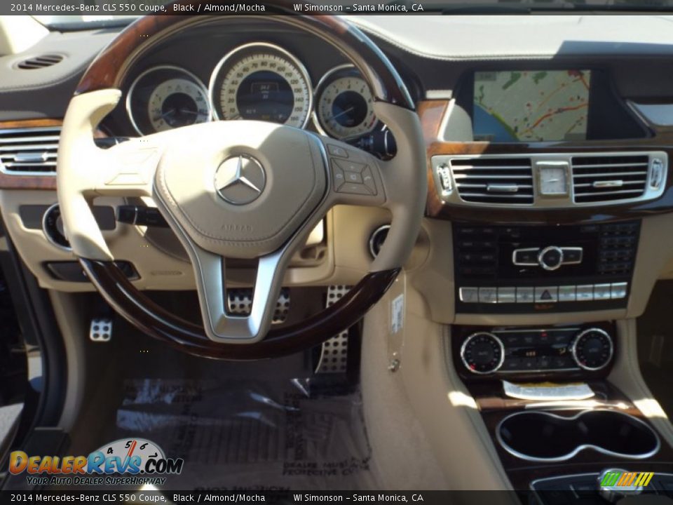2014 Mercedes-Benz CLS 550 Coupe Black / Almond/Mocha Photo #9