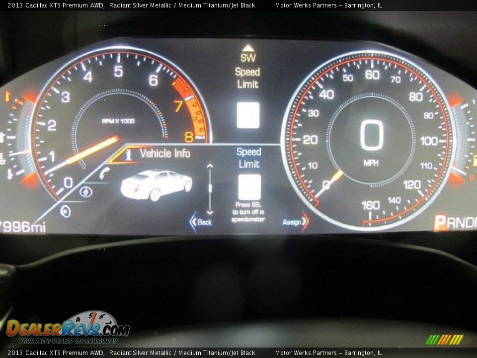 2013 Cadillac XTS Premium AWD Radiant Silver Metallic / Medium Titanium/Jet Black Photo #22