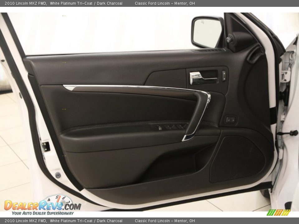2010 Lincoln MKZ FWD White Platinum Tri-Coat / Dark Charcoal Photo #5