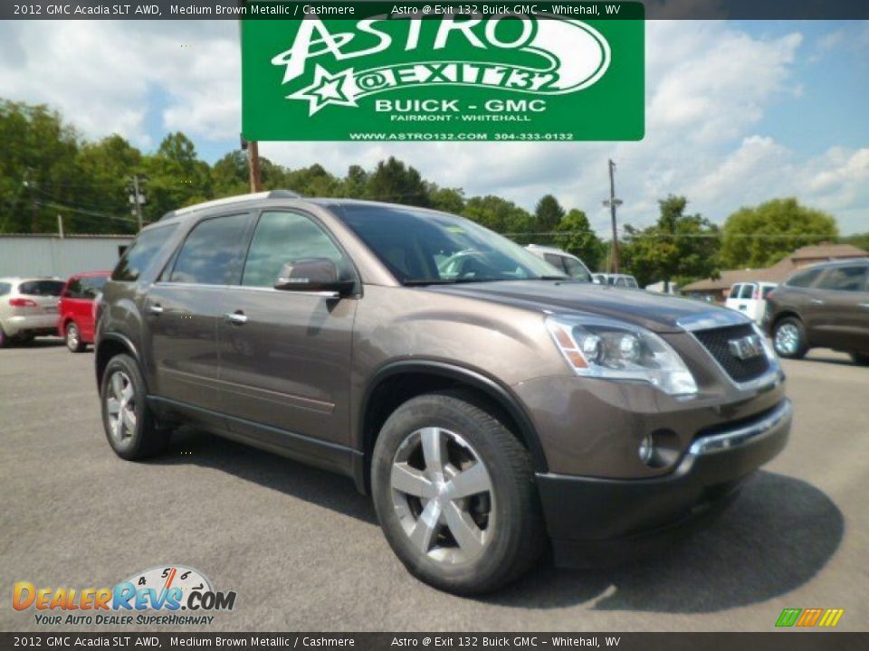 2012 GMC Acadia SLT AWD Medium Brown Metallic / Cashmere Photo #1