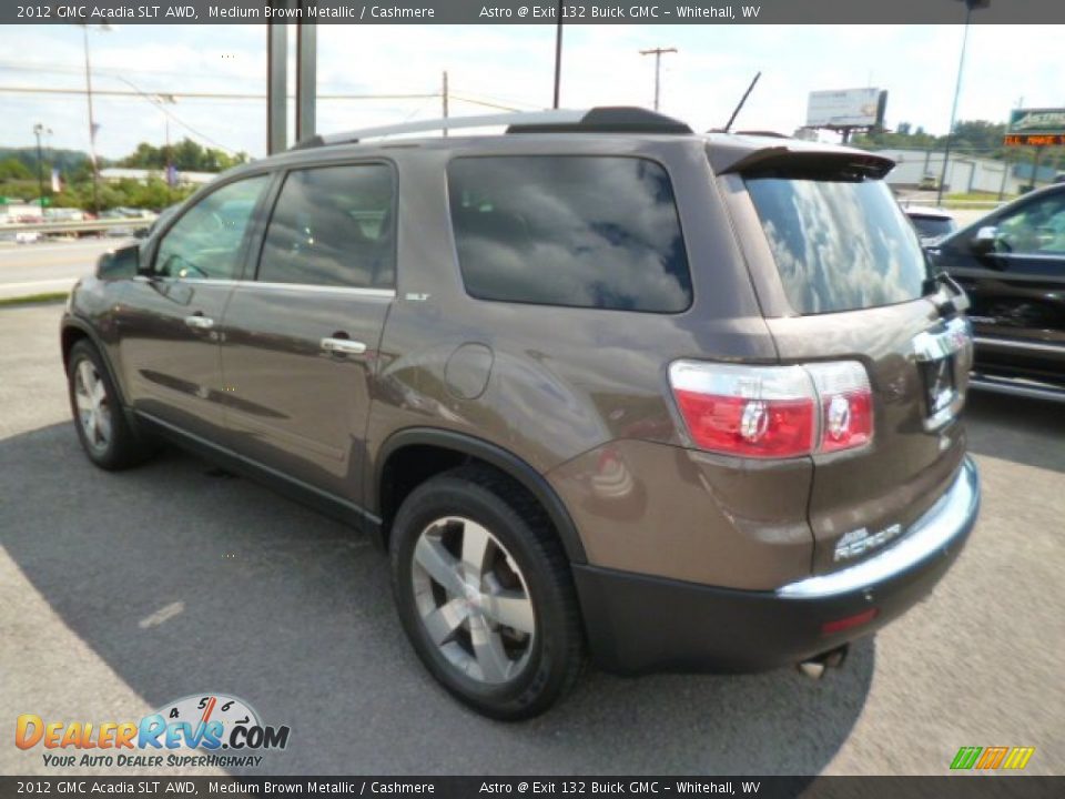 2012 GMC Acadia SLT AWD Medium Brown Metallic / Cashmere Photo #5