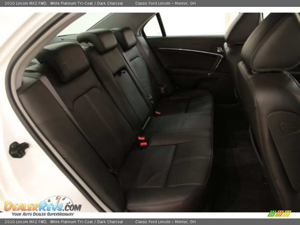 2010 Lincoln MKZ FWD White Platinum Tri-Coat / Dark Charcoal Photo #14