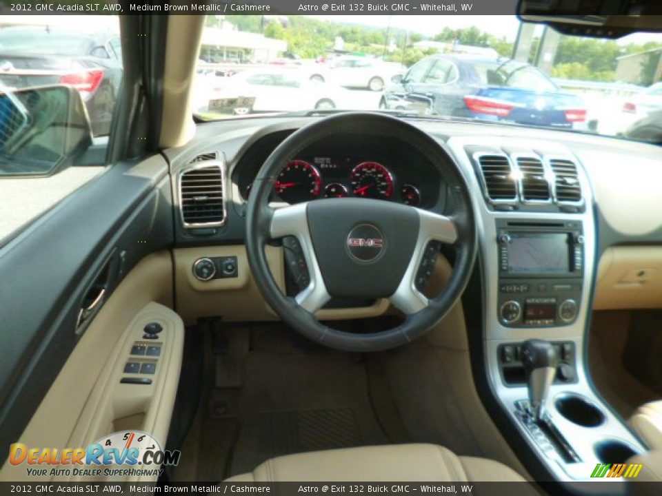 2012 GMC Acadia SLT AWD Medium Brown Metallic / Cashmere Photo #14