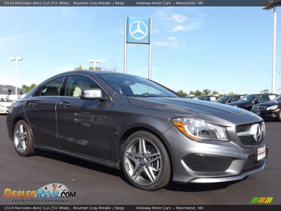 2014 Mercedes-Benz CLA 250 4Matic Mountain Gray Metallic / Beige Photo #3