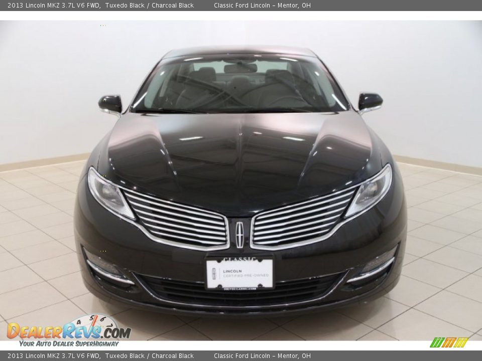 2013 Lincoln MKZ 3.7L V6 FWD Tuxedo Black / Charcoal Black Photo #2