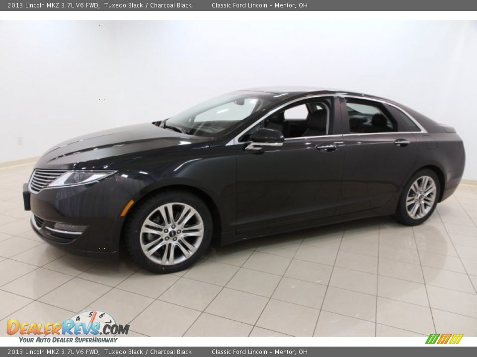 2013 Lincoln MKZ 3.7L V6 FWD Tuxedo Black / Charcoal Black Photo #3