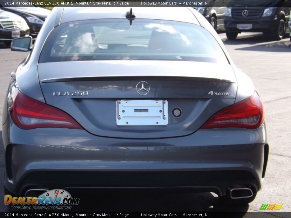 2014 Mercedes-Benz CLA 250 4Matic Mountain Gray Metallic / Beige Photo #4