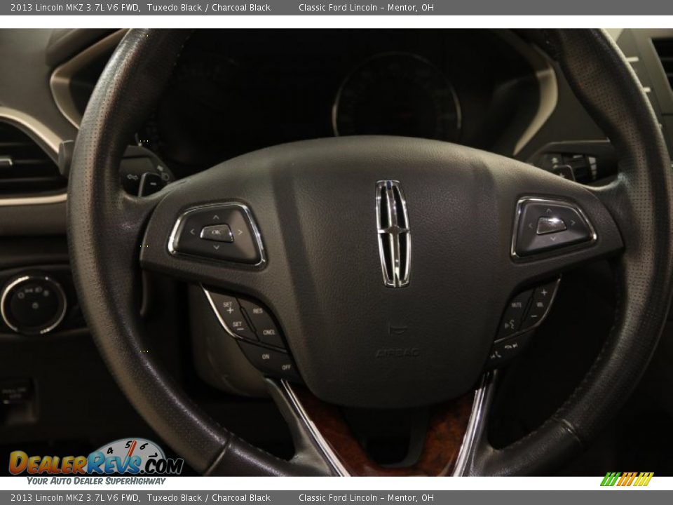 2013 Lincoln MKZ 3.7L V6 FWD Tuxedo Black / Charcoal Black Photo #6