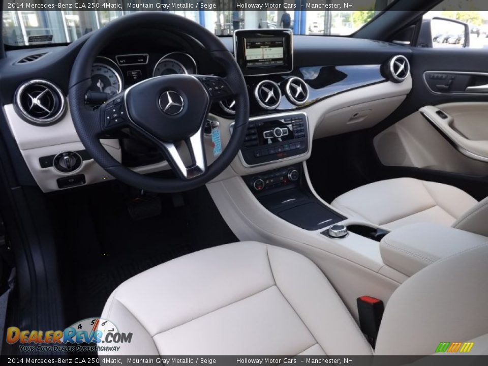 Beige Interior - 2014 Mercedes-Benz CLA 250 4Matic Photo #7