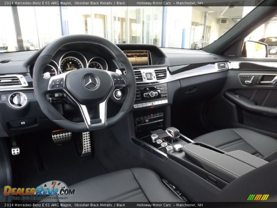 Black Interior - 2014 Mercedes-Benz E 63 AMG Wagon Photo #11