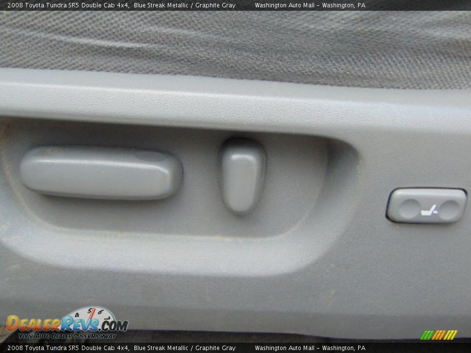 2008 Toyota Tundra SR5 Double Cab 4x4 Blue Streak Metallic / Graphite Gray Photo #13