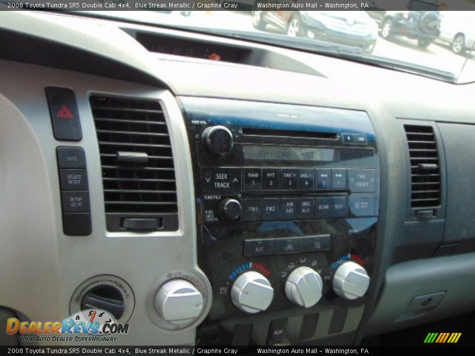 2008 Toyota Tundra SR5 Double Cab 4x4 Blue Streak Metallic / Graphite Gray Photo #16