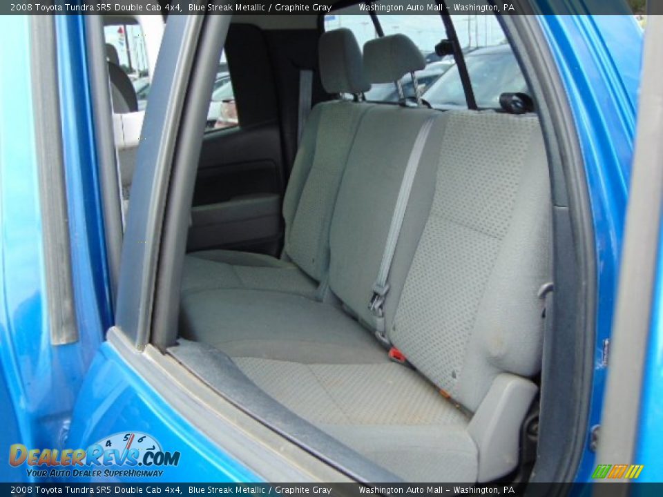 2008 Toyota Tundra SR5 Double Cab 4x4 Blue Streak Metallic / Graphite Gray Photo #18