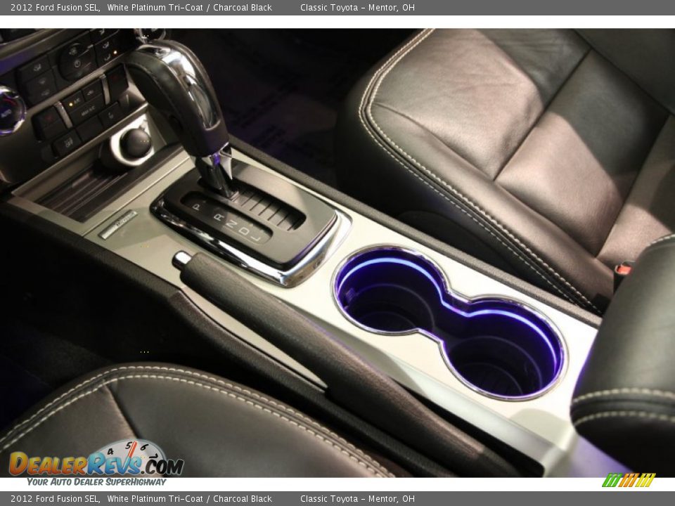 2012 Ford Fusion SEL White Platinum Tri-Coat / Charcoal Black Photo #11