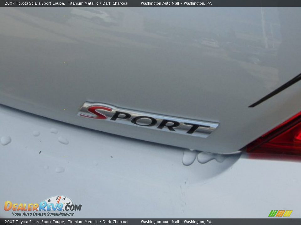 2007 Toyota Solara Sport Coupe Titanium Metallic / Dark Charcoal Photo #9
