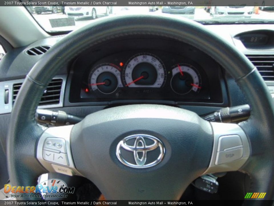 2007 Toyota Solara Sport Coupe Titanium Metallic / Dark Charcoal Photo #15