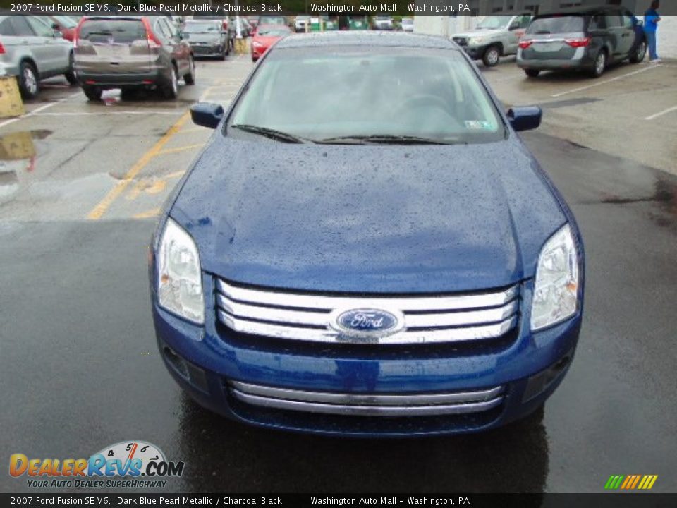 2007 Ford Fusion SE V6 Dark Blue Pearl Metallic / Charcoal Black Photo #3