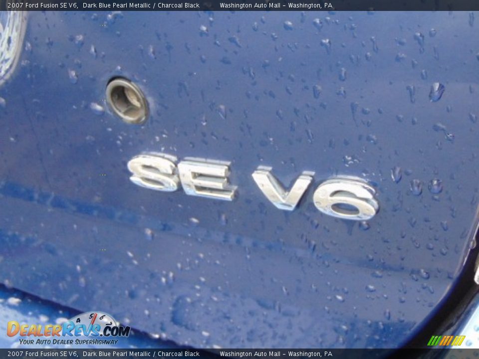 2007 Ford Fusion SE V6 Dark Blue Pearl Metallic / Charcoal Black Photo #6