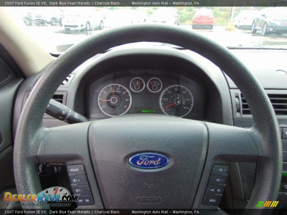 2007 Ford Fusion SE V6 Dark Blue Pearl Metallic / Charcoal Black Photo #13