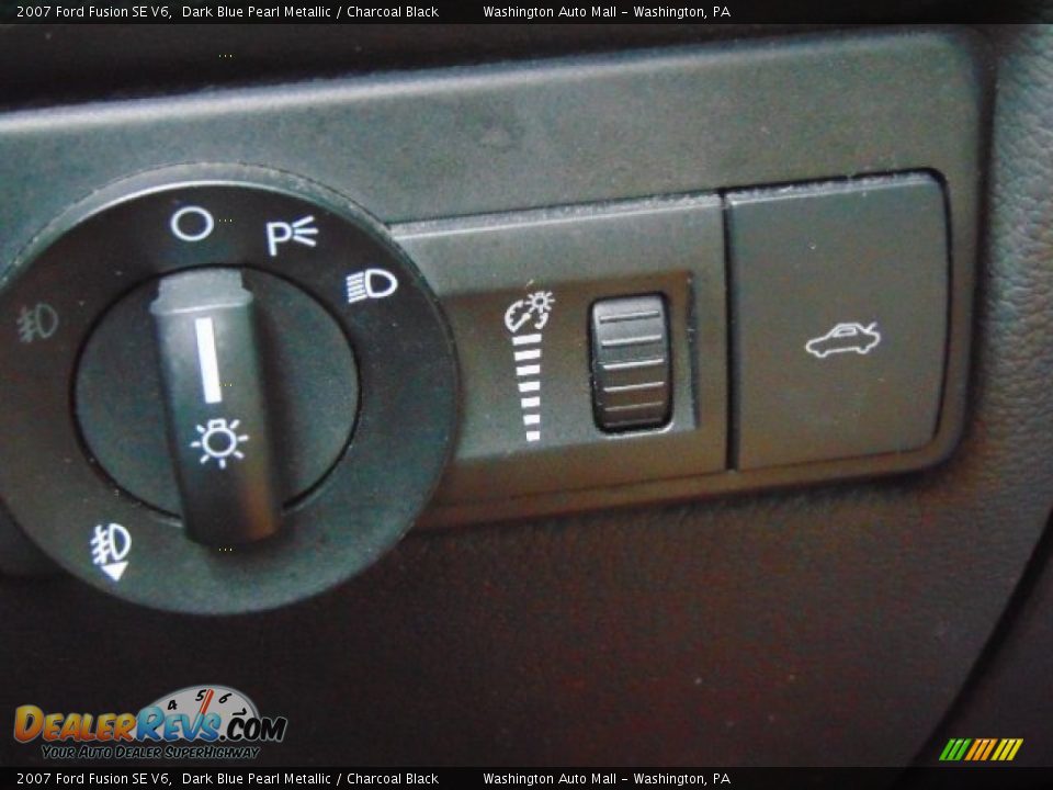 2007 Ford Fusion SE V6 Dark Blue Pearl Metallic / Charcoal Black Photo #15