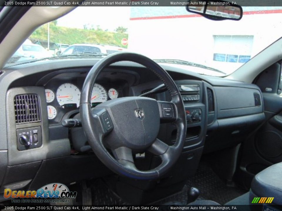 2005 Dodge Ram 2500 SLT Quad Cab 4x4 Light Almond Pearl Metallic / Dark Slate Gray Photo #10
