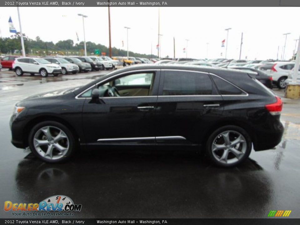 2012 Toyota Venza XLE AWD Black / Ivory Photo #6