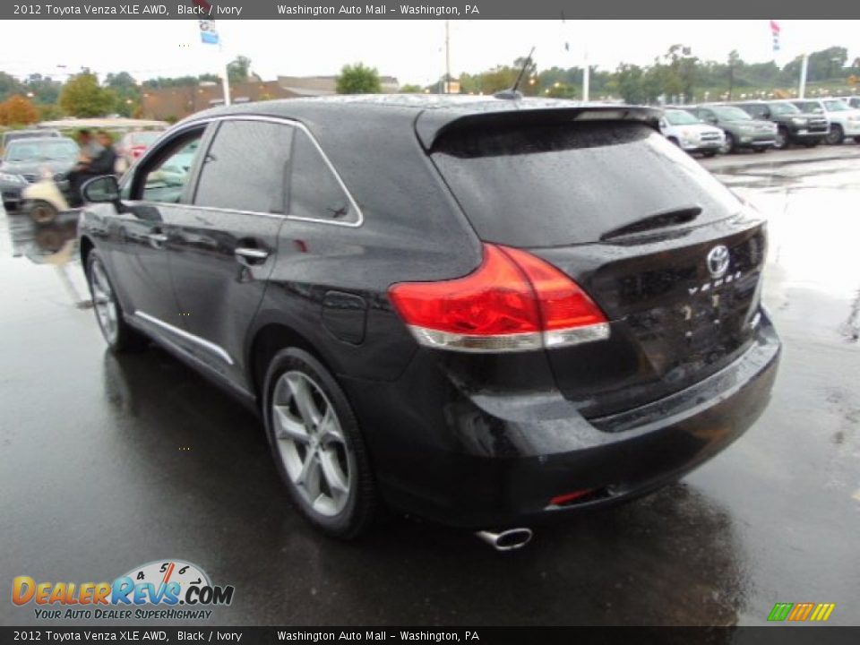 2012 Toyota Venza XLE AWD Black / Ivory Photo #7