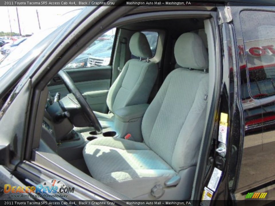 2011 Toyota Tacoma SR5 Access Cab 4x4 Black / Graphite Gray Photo #12