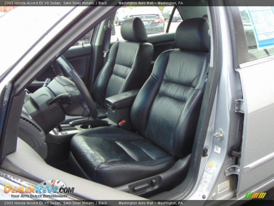 2003 Honda Accord EX V6 Sedan Satin Silver Metallic / Black Photo #12