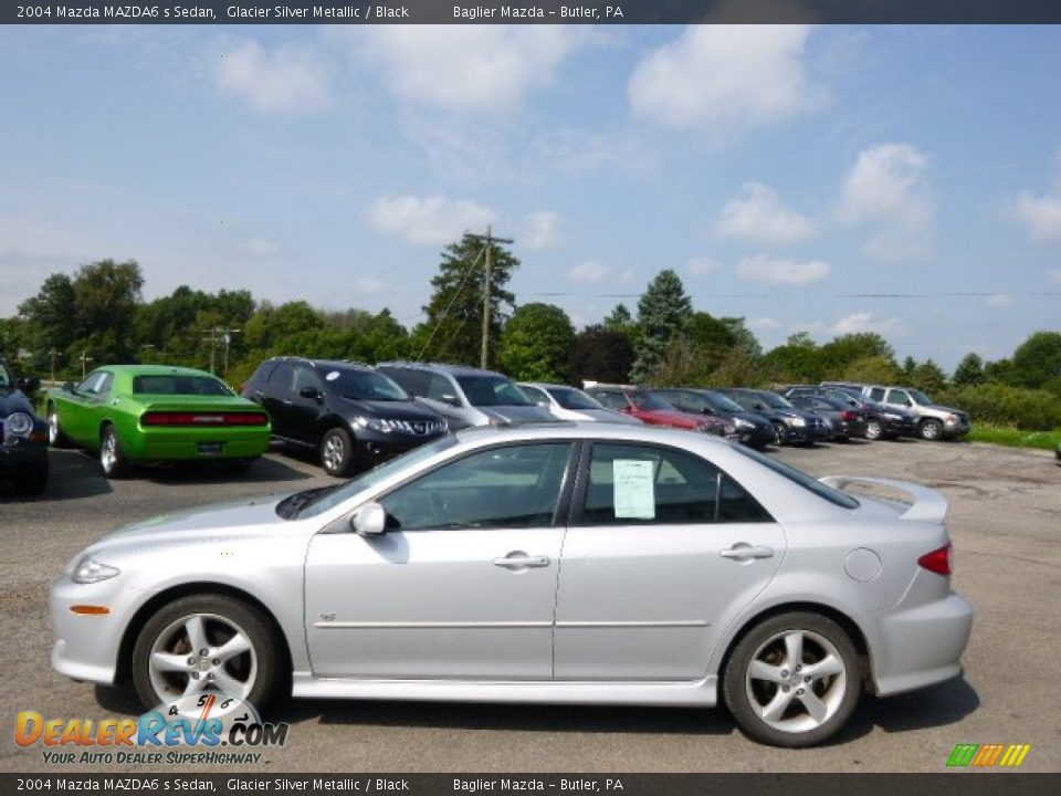 2004 Mazda MAZDA6 s Sedan Glacier Silver Metallic / Black Photo #6