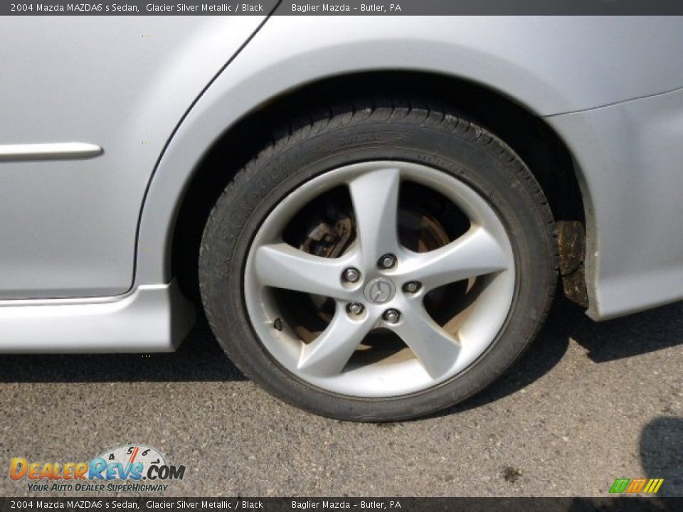 2004 Mazda MAZDA6 s Sedan Glacier Silver Metallic / Black Photo #7