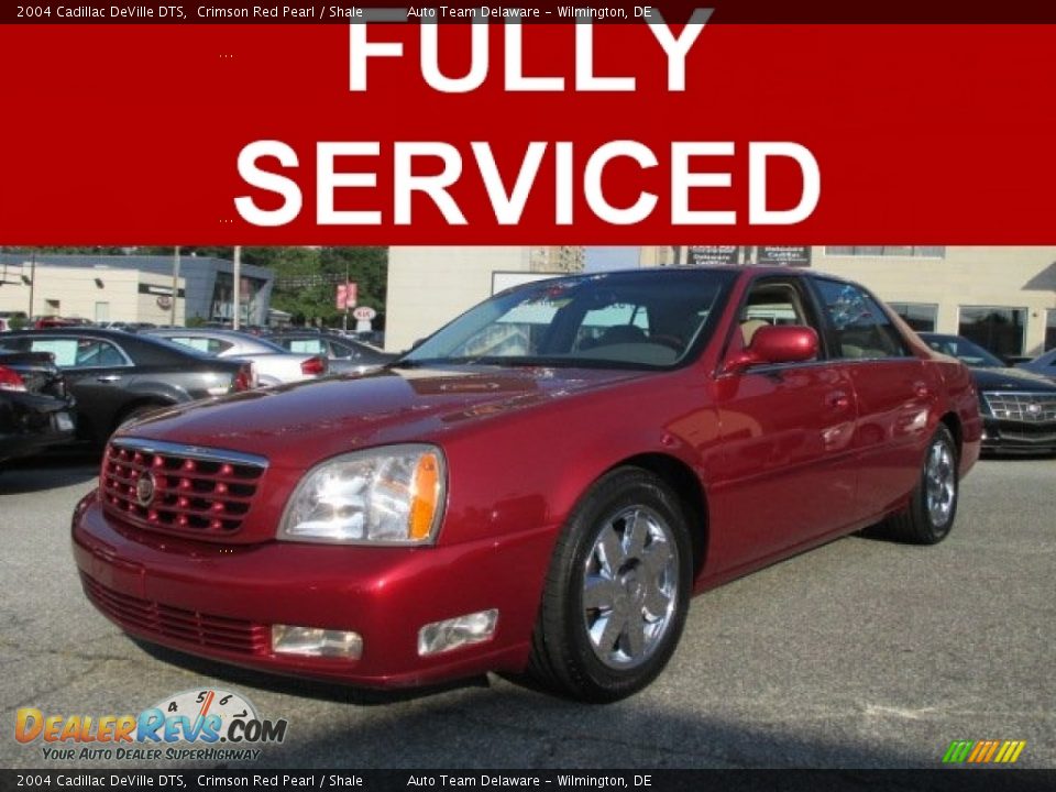 2004 Cadillac DeVille DTS Crimson Red Pearl / Shale Photo #1