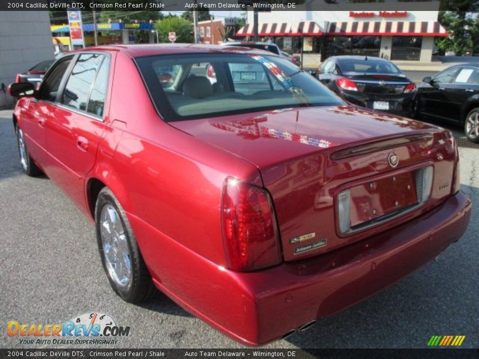 2004 Cadillac DeVille DTS Crimson Red Pearl / Shale Photo #3