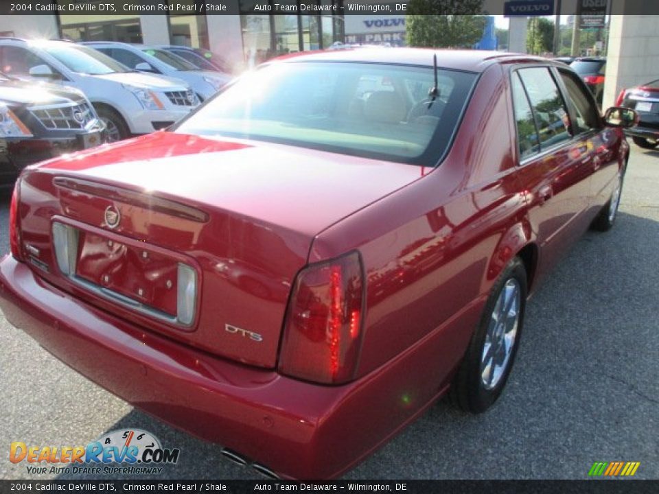 2004 Cadillac DeVille DTS Crimson Red Pearl / Shale Photo #5