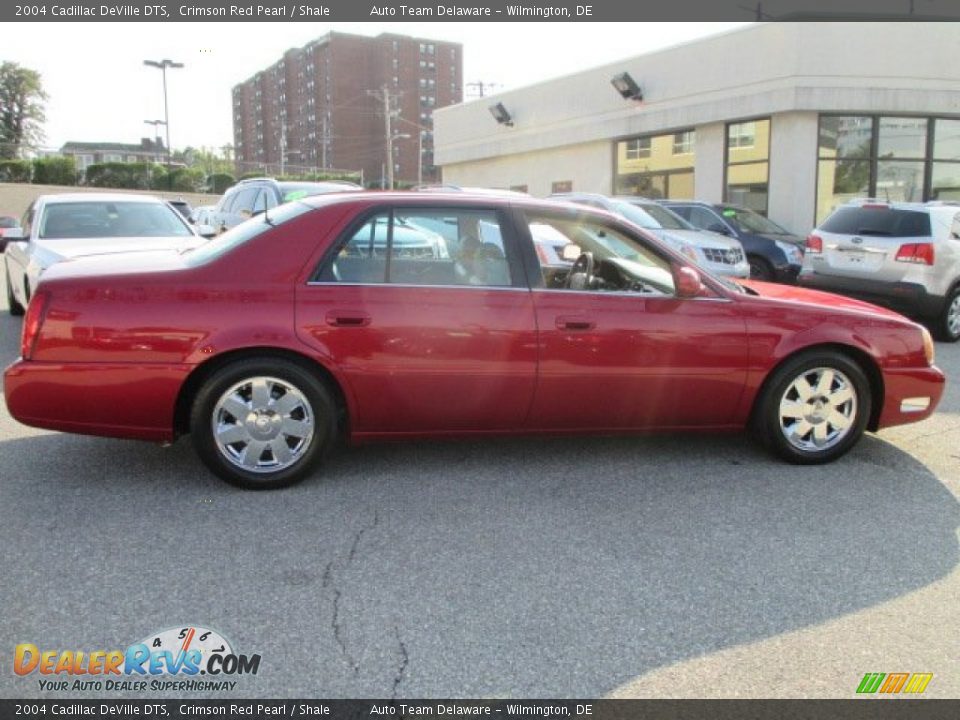 2004 Cadillac DeVille DTS Crimson Red Pearl / Shale Photo #6
