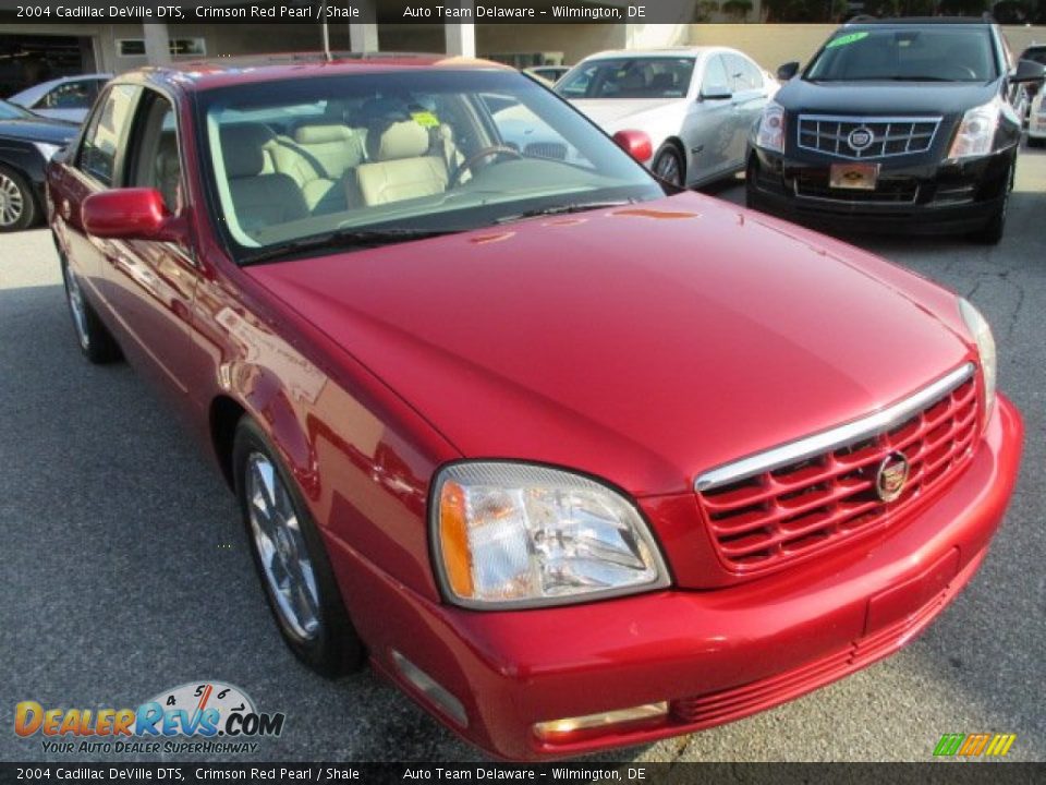 2004 Cadillac DeVille DTS Crimson Red Pearl / Shale Photo #7