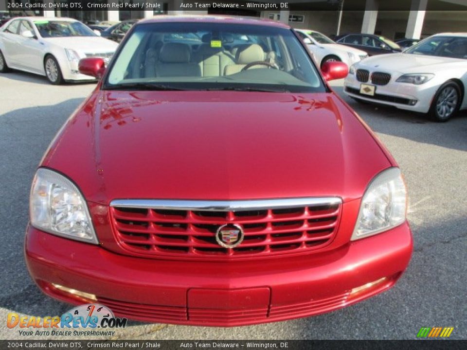 2004 Cadillac DeVille DTS Crimson Red Pearl / Shale Photo #8