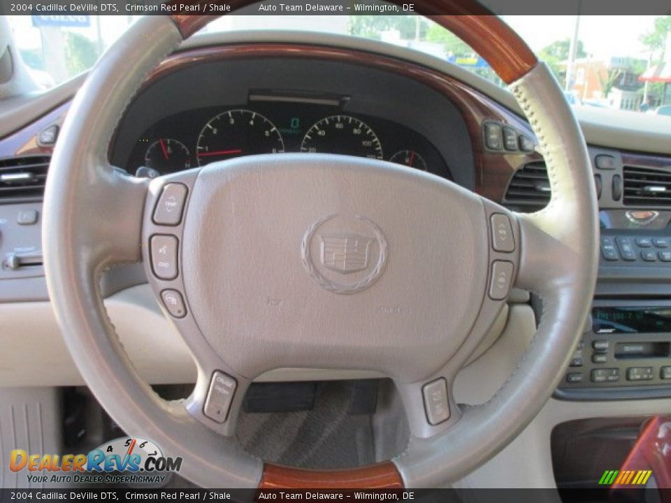 2004 Cadillac DeVille DTS Crimson Red Pearl / Shale Photo #11