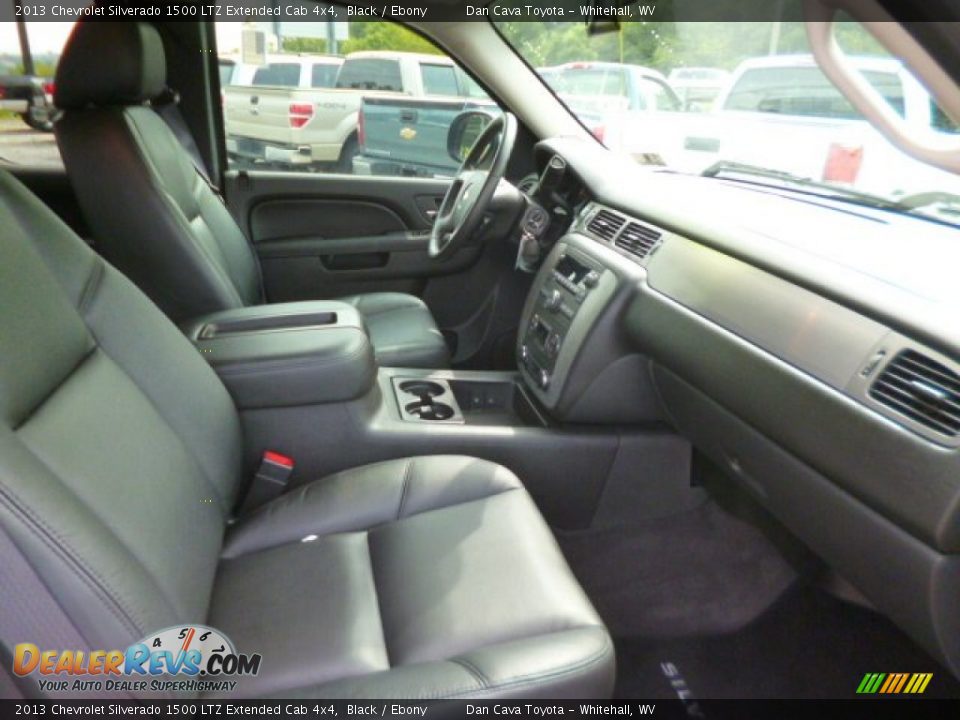 2013 Chevrolet Silverado 1500 LTZ Extended Cab 4x4 Black / Ebony Photo #7