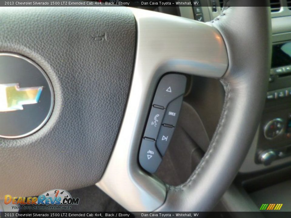 2013 Chevrolet Silverado 1500 LTZ Extended Cab 4x4 Black / Ebony Photo #13