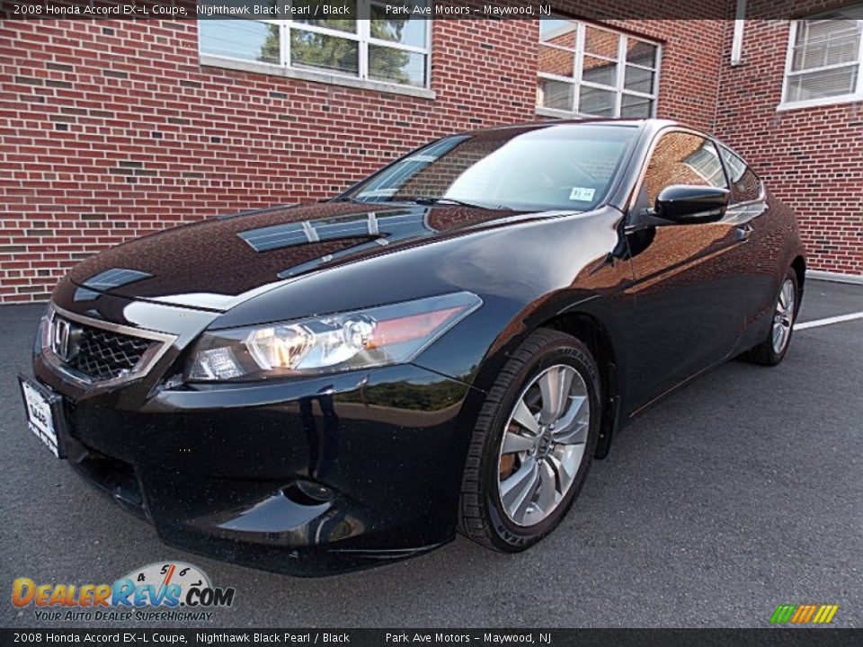 2008 Honda Accord EX-L Coupe Nighthawk Black Pearl / Black Photo #1