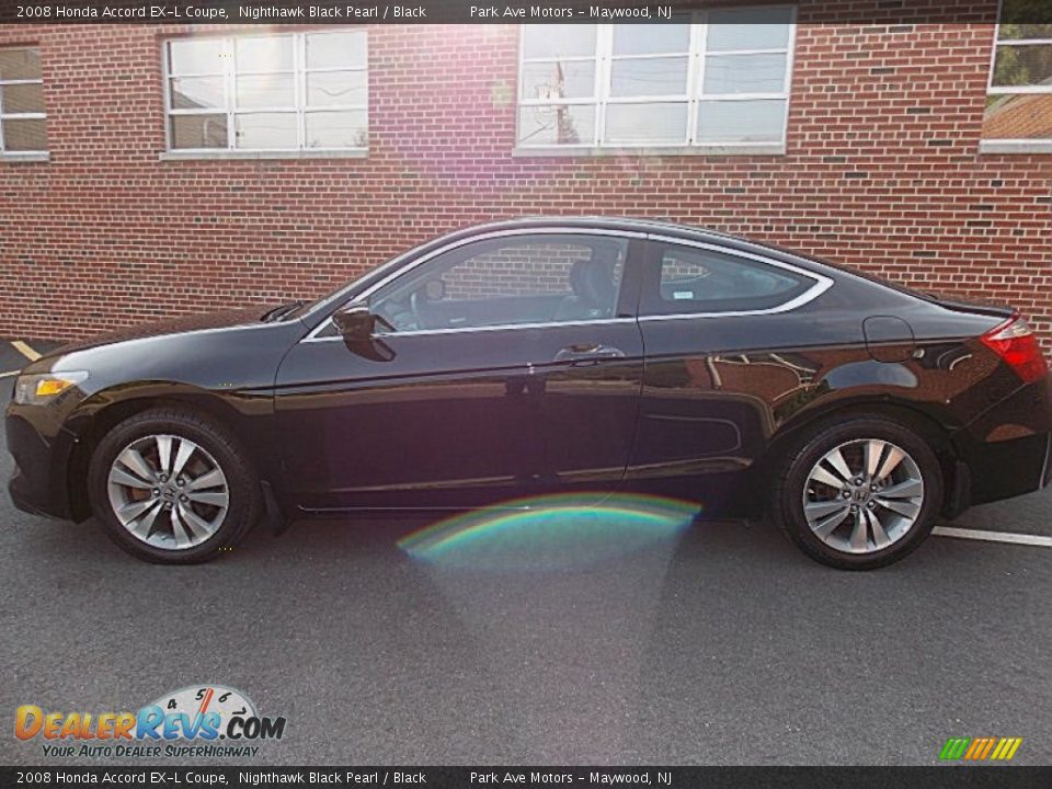 2008 Honda Accord EX-L Coupe Nighthawk Black Pearl / Black Photo #2