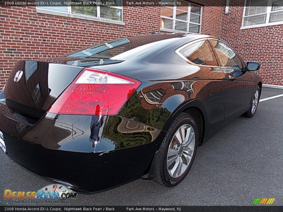 2008 Honda Accord EX-L Coupe Nighthawk Black Pearl / Black Photo #5