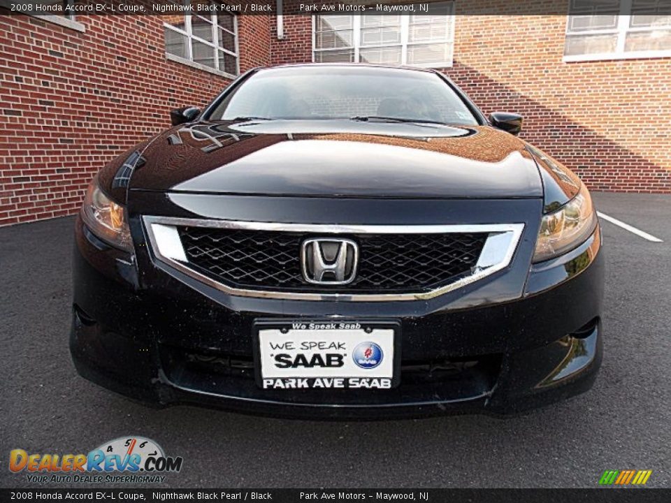 2008 Honda Accord EX-L Coupe Nighthawk Black Pearl / Black Photo #8