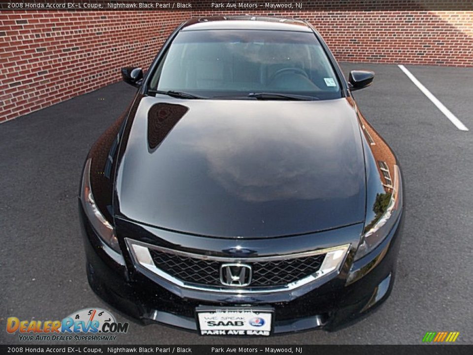 2008 Honda Accord EX-L Coupe Nighthawk Black Pearl / Black Photo #9
