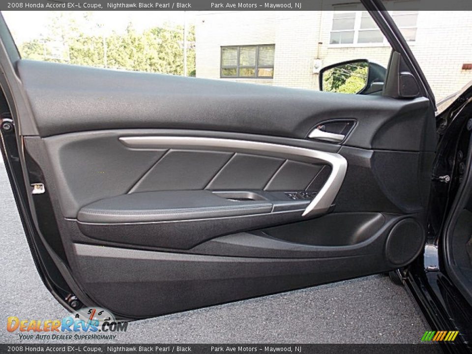 2008 Honda Accord EX-L Coupe Nighthawk Black Pearl / Black Photo #10