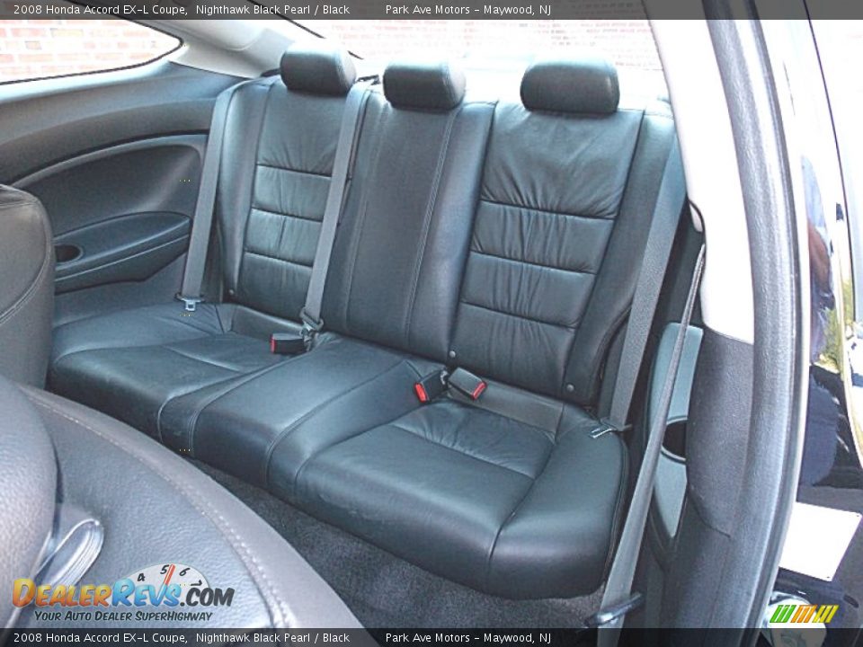 2008 Honda Accord EX-L Coupe Nighthawk Black Pearl / Black Photo #13