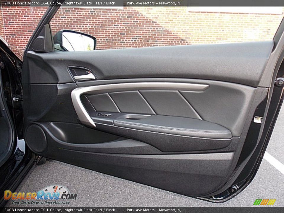 2008 Honda Accord EX-L Coupe Nighthawk Black Pearl / Black Photo #15